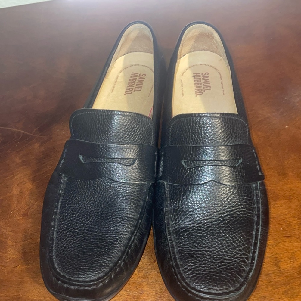 Samuel Hubbard Men’s 10 M Black Slip On Loafers Dress Shoes Free Spirit Driver